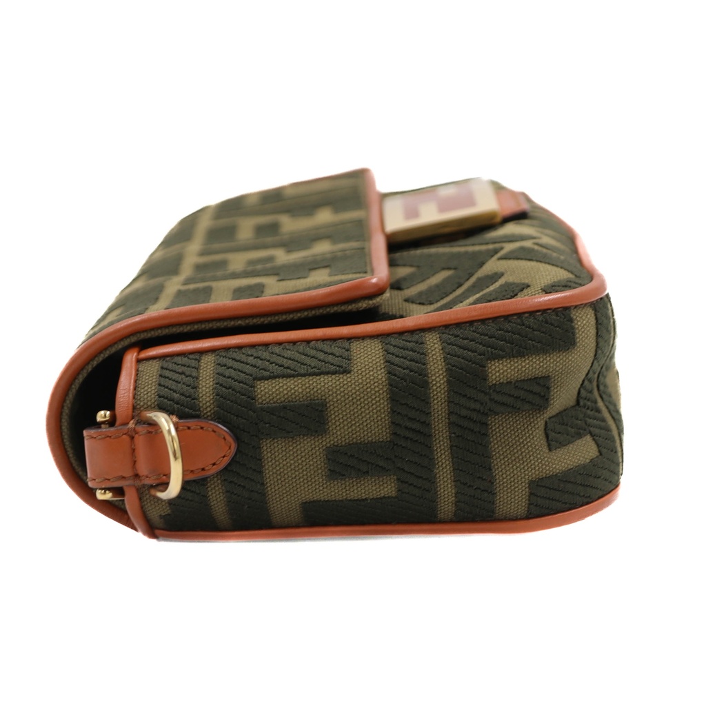 Fendi Zucca canvas Baguette shoulder bag