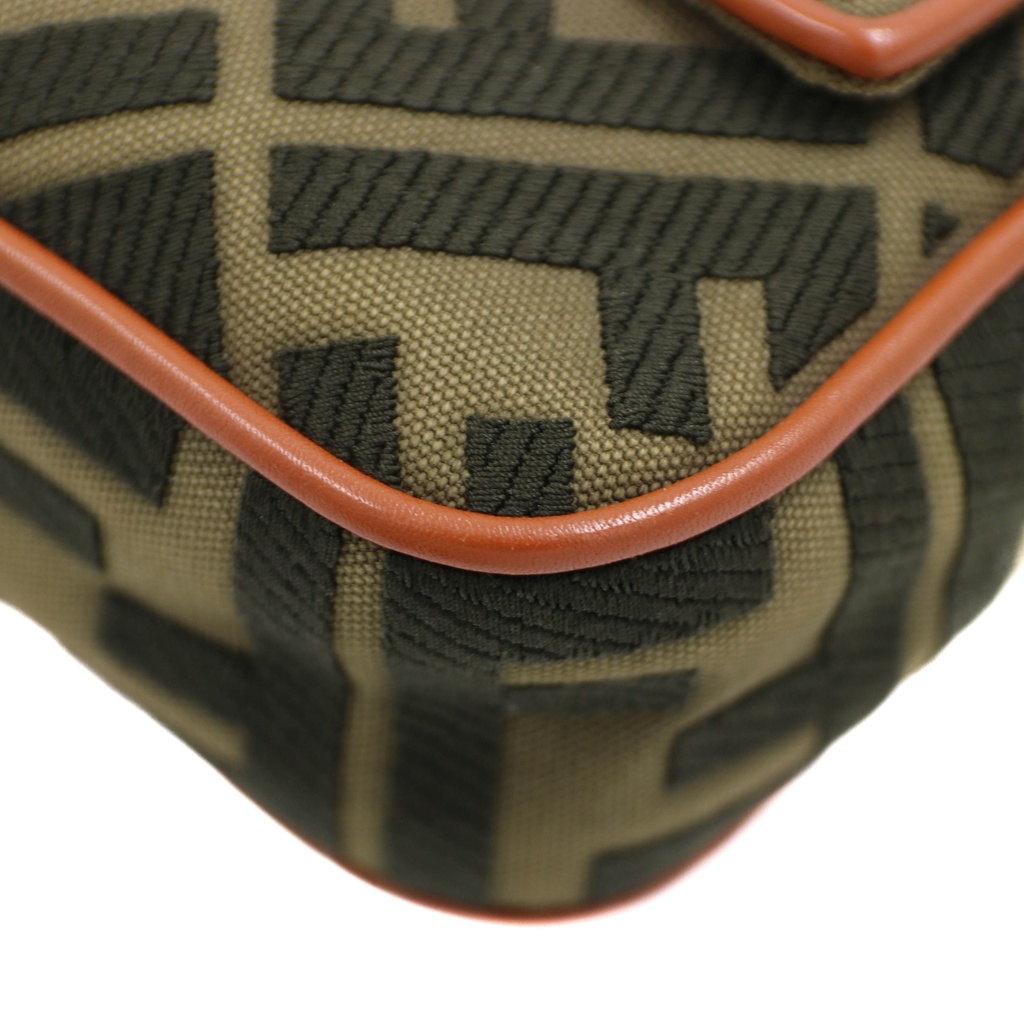 Fendi Zucca canvas Baguette shoulder bag