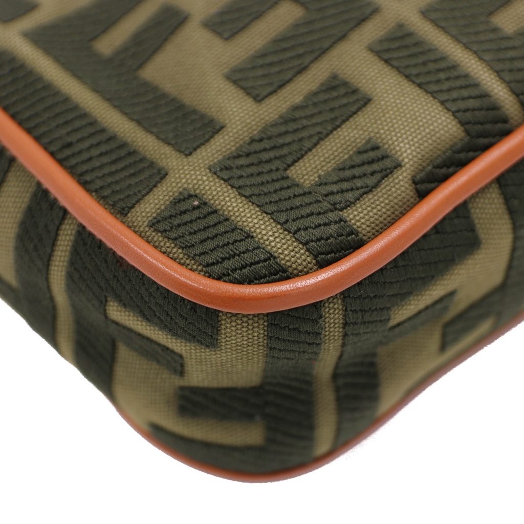 Fendi Zucca canvas Baguette shoulder bag