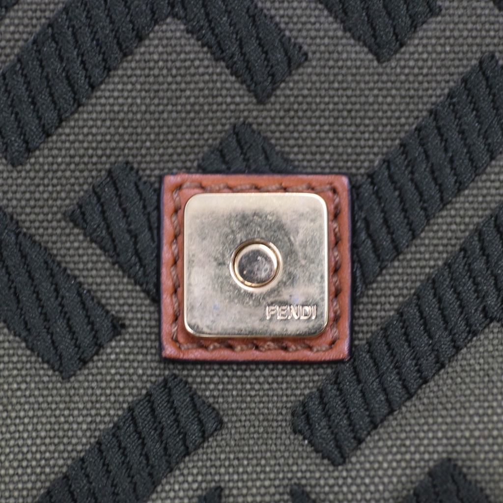 Fendi Zucca canvas Baguette shoulder bag