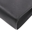 Prada Black Saffiano Leather Men Wristlet Pouch