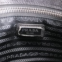 Prada Black Saffiano Leather Men Wristlet Pouch