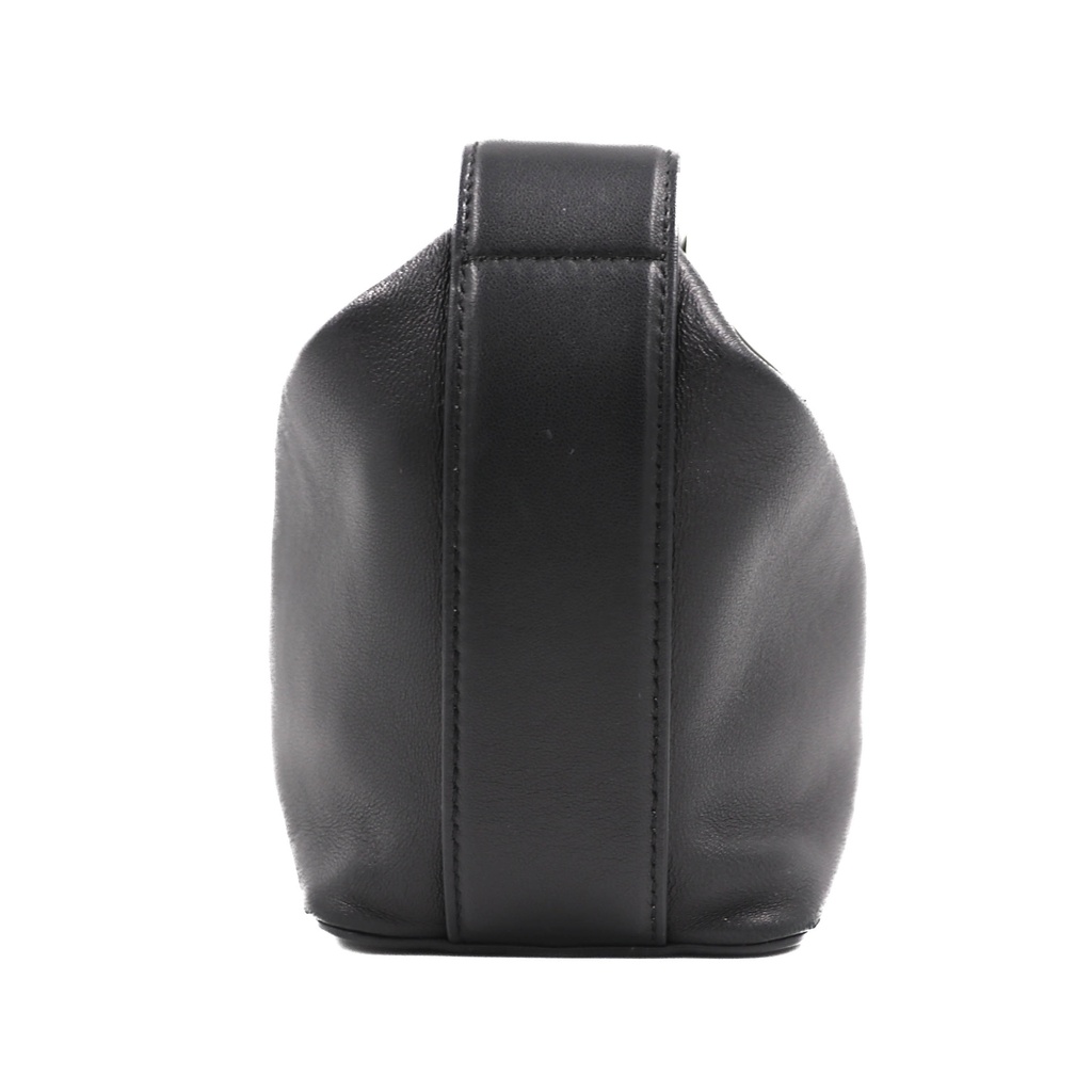 Valentino Vlogo Black Leather Handbag