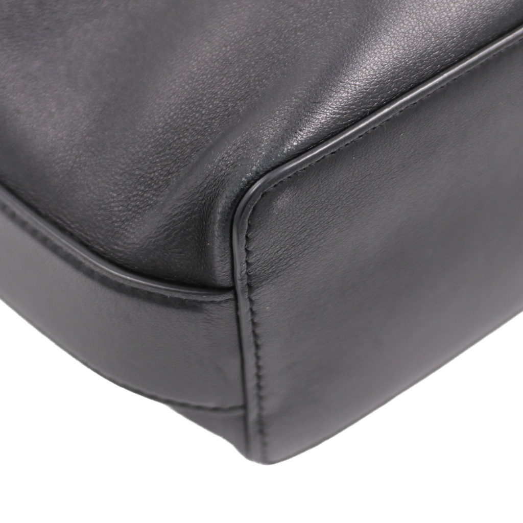 Valentino Vlogo Black Leather Handbag