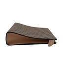 Gucci Beige and Ebony Horsebit Striped Pouch 774345