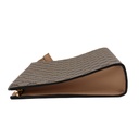 Gucci Beige and Ebony Horsebit Striped Pouch 774345