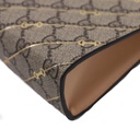 Gucci Beige and Ebony Horsebit Striped Pouch 774345