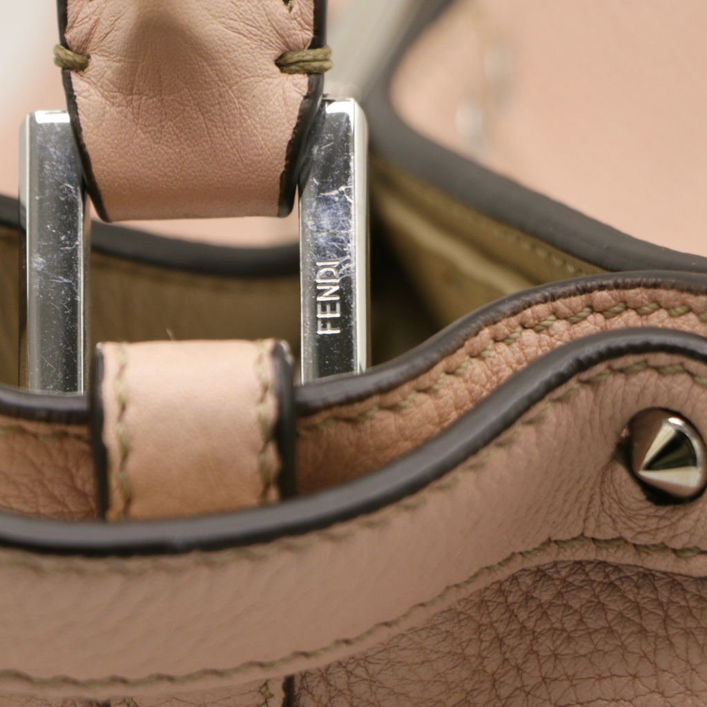 Valentino Rockstud Spike Leather  Pink Shoulder Bag