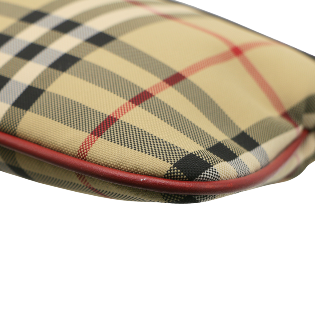 Burberry Peyton Crossbody Bag in Horseferry Check Canvas 