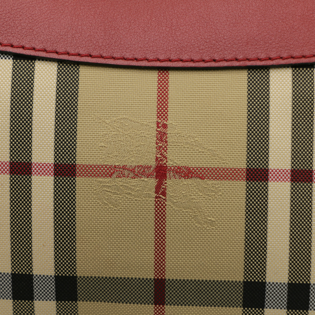 Burberry Peyton Crossbody Bag in Horseferry Check Canvas 