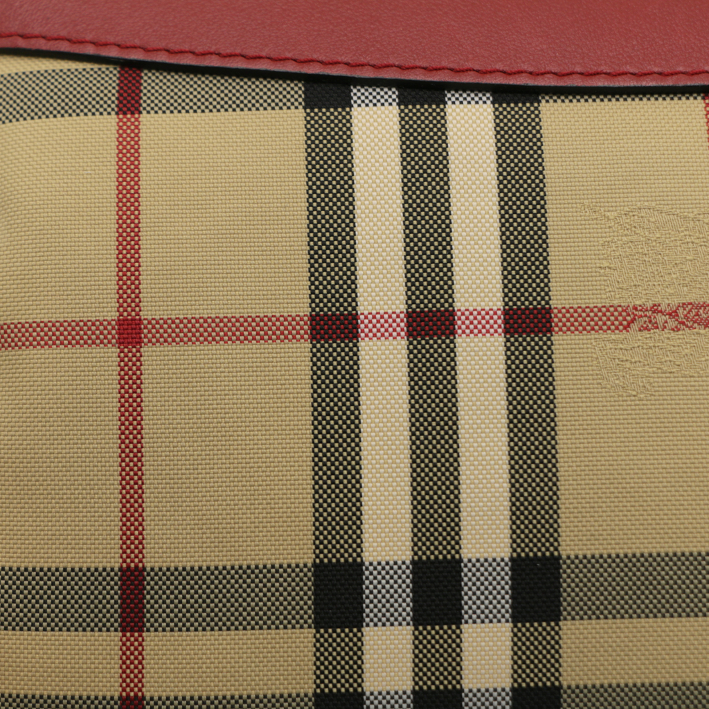 Burberry Peyton Crossbody Bag in Horseferry Check Canvas 