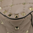 Valentino Rockstud Spike Leather  Pink Shoulder Bag