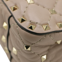 Valentino Rockstud Spike Leather  Pink Shoulder Bag