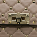 Valentino Rockstud Spike Leather  Pink Shoulder Bag