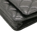 Chanel Classic Caviar Black Wallet on Chain