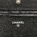 Chanel Classic Caviar Black Wallet on Chain