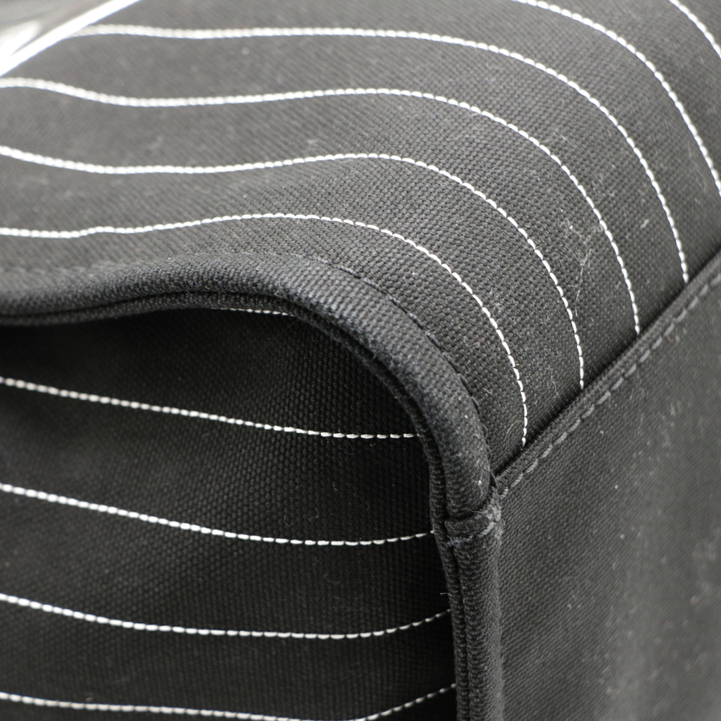 Chanel Deauville shopping bag in Black& White canvas and black leather