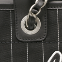 Chanel Deauville shopping bag in Black& White canvas and black leather