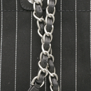 Chanel Deauville shopping bag in Black& White canvas and black leather