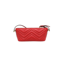 Gucci GG Marmont Boat Leather Shoulder Bag Red 739166