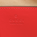 Gucci GG Marmont Boat Leather Shoulder Bag Red 739166
