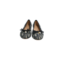 Christian Dior Poeme Ballet Flats In Blue and Beige Oblique In Size 36