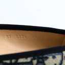 Christian Dior Poeme Ballet Flats In Blue and Beige Oblique In Size 36