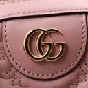 Gucci GG Matelasse Dusty Pink Leather Top Handle Bag