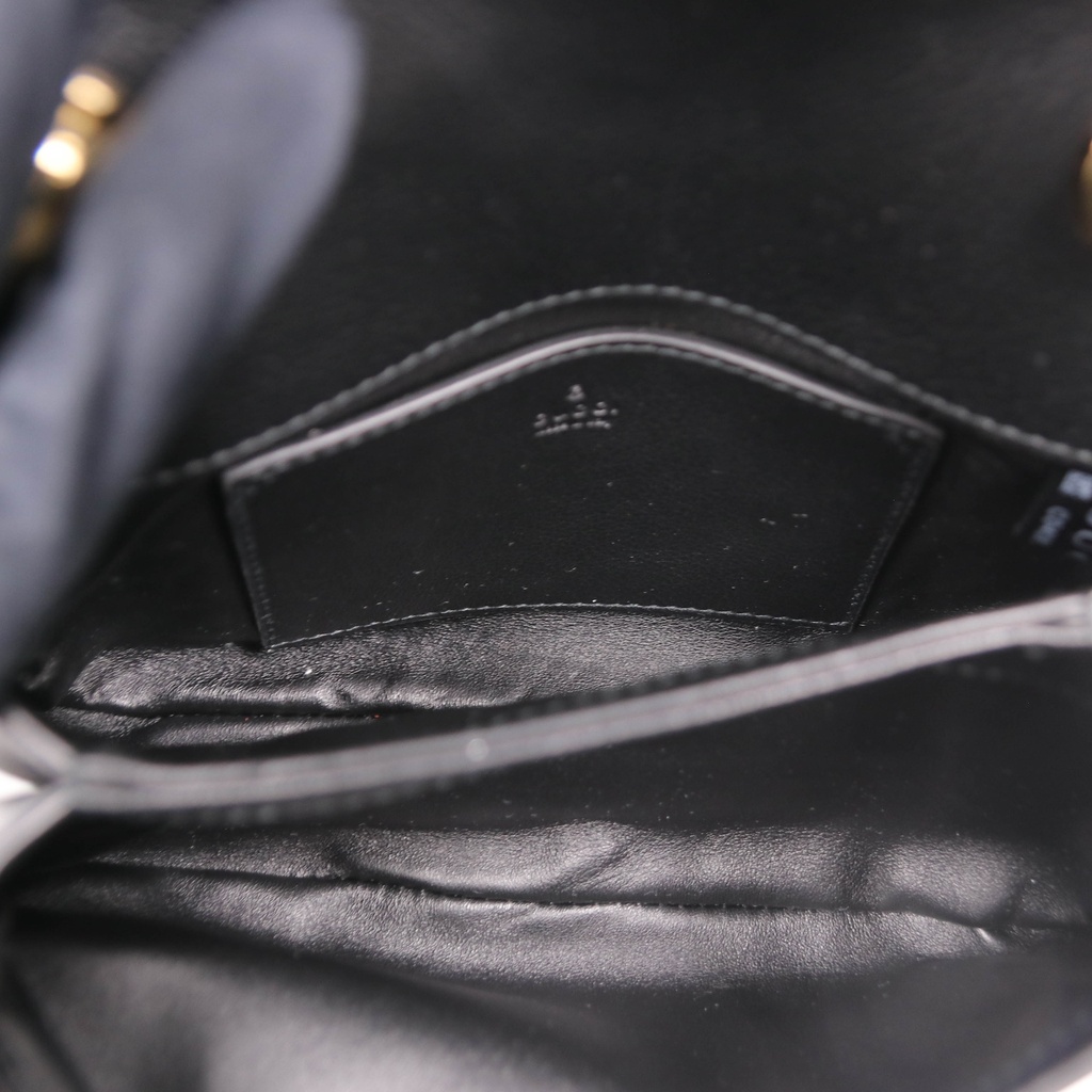 Gucci Blondie Mini Leather Shoulder Bag in Black 724645