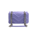 Gucci GG Marmont Small Shoulder Bag in Purple Leather 837280