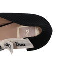 Christian Dior J'Adior Closed Pumps Black Technical Fabric Size 40