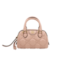 Gucci GG Matelassé Pink Leather Top Handle Bag 702251