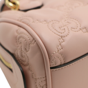Gucci GG Matelassé Pink Leather Top Handle Bag 702251
