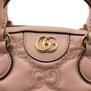 Gucci GG Matelassé Pink Leather Top Handle Bag 702251