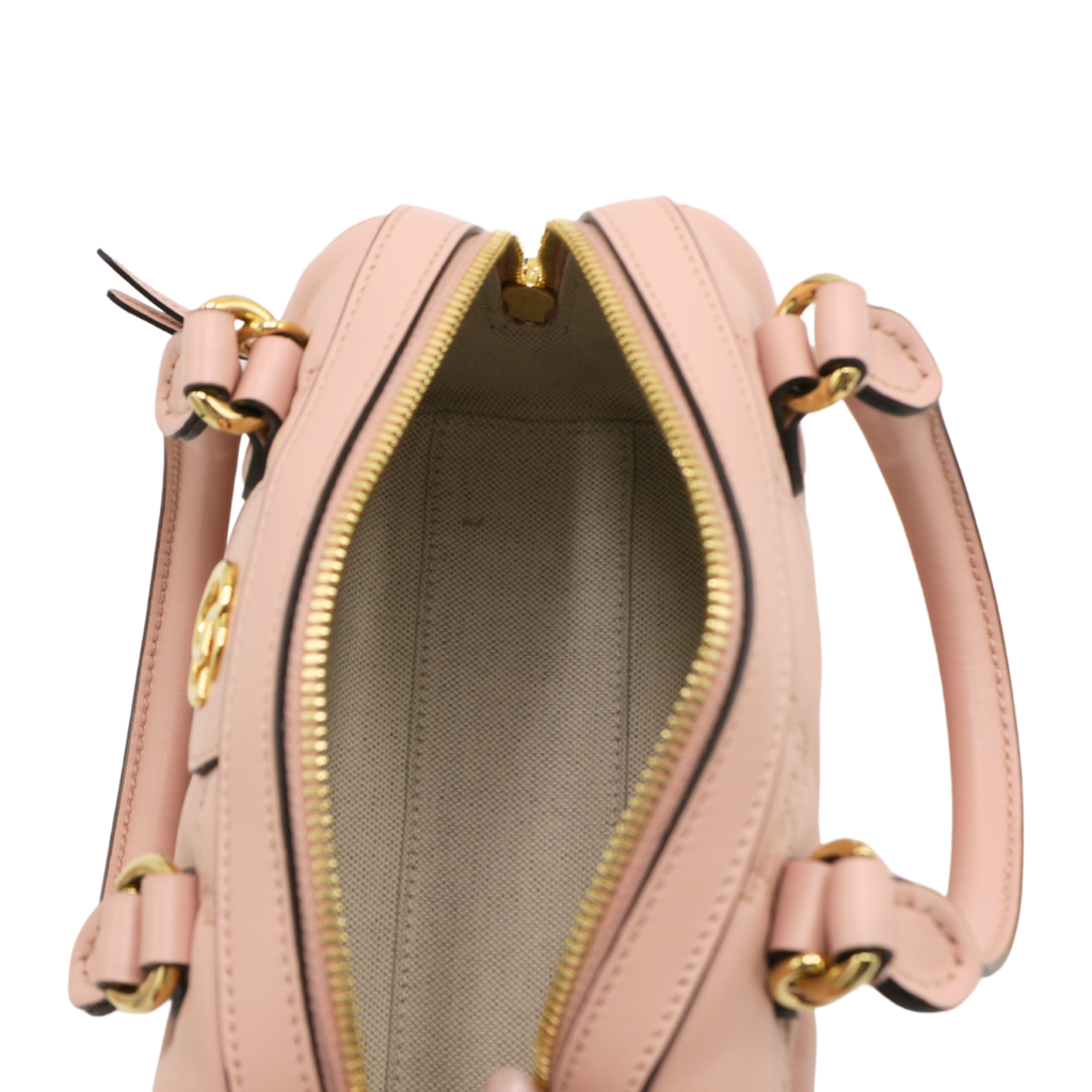 Gucci GG Matelassé Pink Leather Top Handle Bag 702251