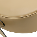 Prada Arqué leather shoulder bag with flap Camel