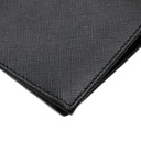 Prada Saffiano Triangle Logo Bifold Black Wallet