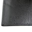 Prada Saffiano Triangle Logo Bifold Black Wallet