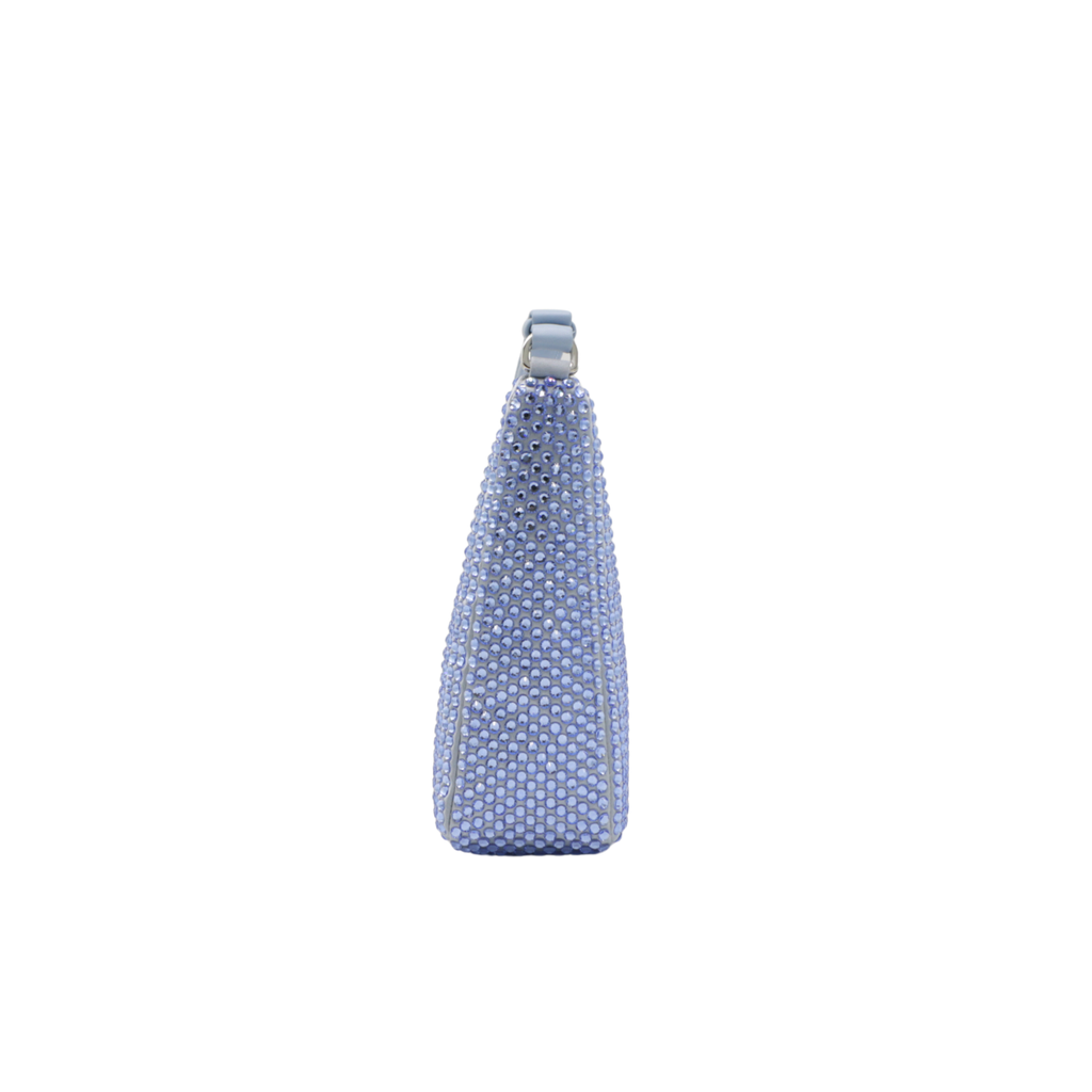 Prada Triangle Crystal Mini bag Blue