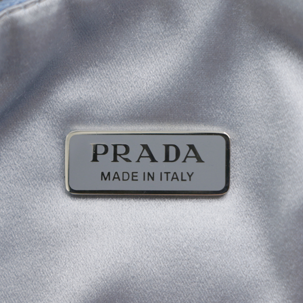Prada Triangle Crystal Mini bag Blue