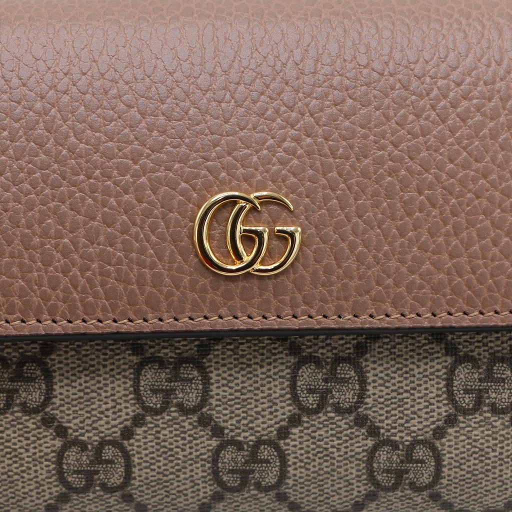 Gucci GG Marmont Leather Continental Wallet Dusty Pink 456116