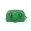 Gucci GG Matelassé Vibrant Green Leather Top Handle 702251