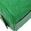 Gucci GG Matelassé Vibrant Green Leather Top Handle 702251