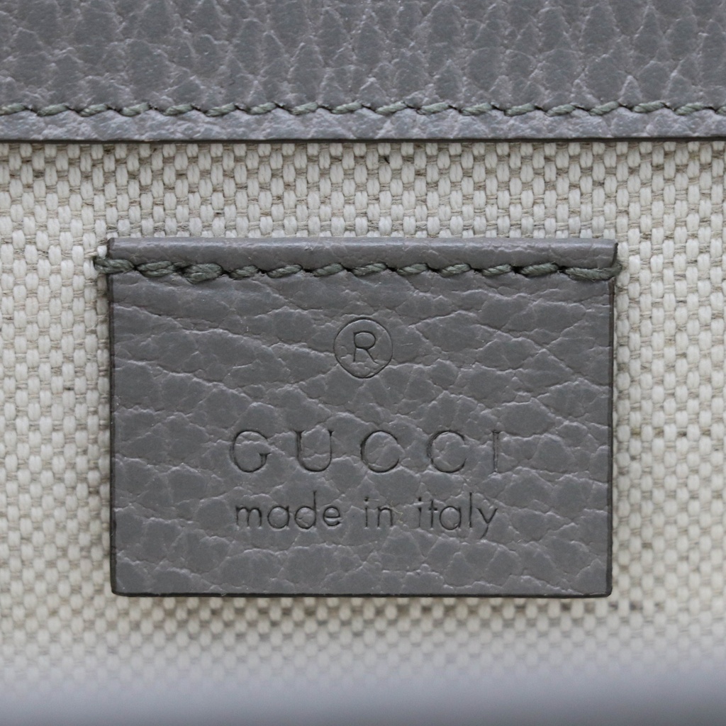 Gucci Dionysus Calfskin Leather Crossbody Bag Grey 400249