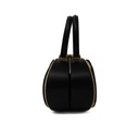 Christian Dior Wicker CD Vanity Bag crafted from black leather and natural wicker