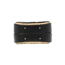 Christian Dior Wicker CD Vanity Bag crafted from black leather and natural wicker