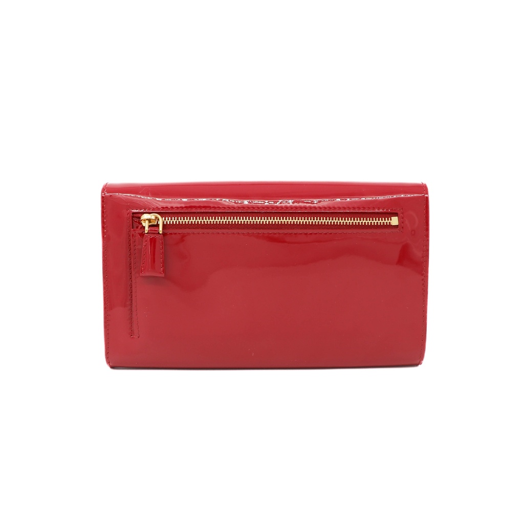 Prada Mini patent leather bag with Gold Chain