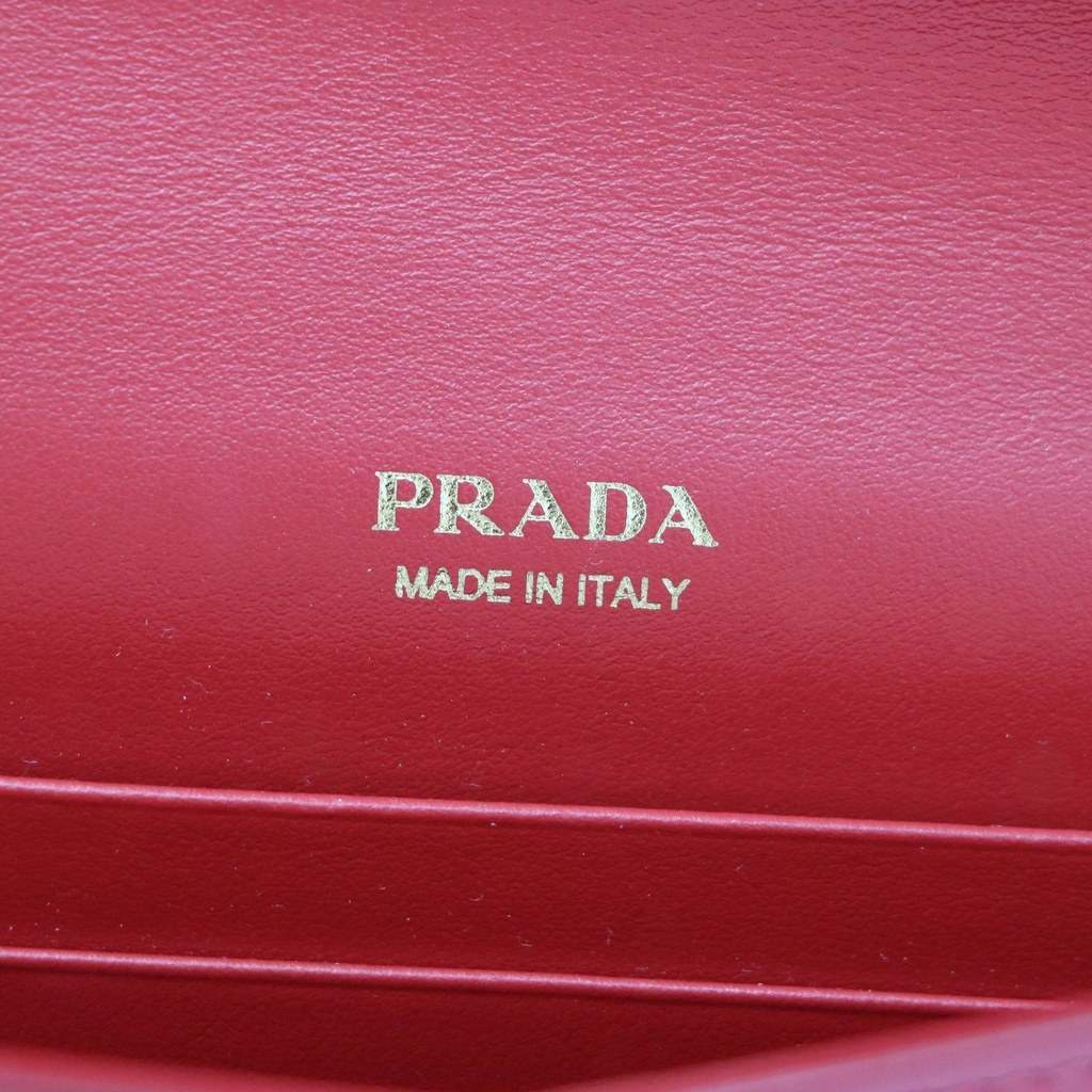 Prada Mini patent leather bag with Gold Chain