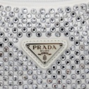 Prada Re-Edition 2000 Satin Crystal Mini Bag White