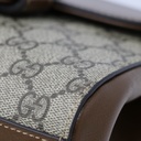 Gucci Horsebit 1955 Mini Top Handle Bag Beige Ebony 703848